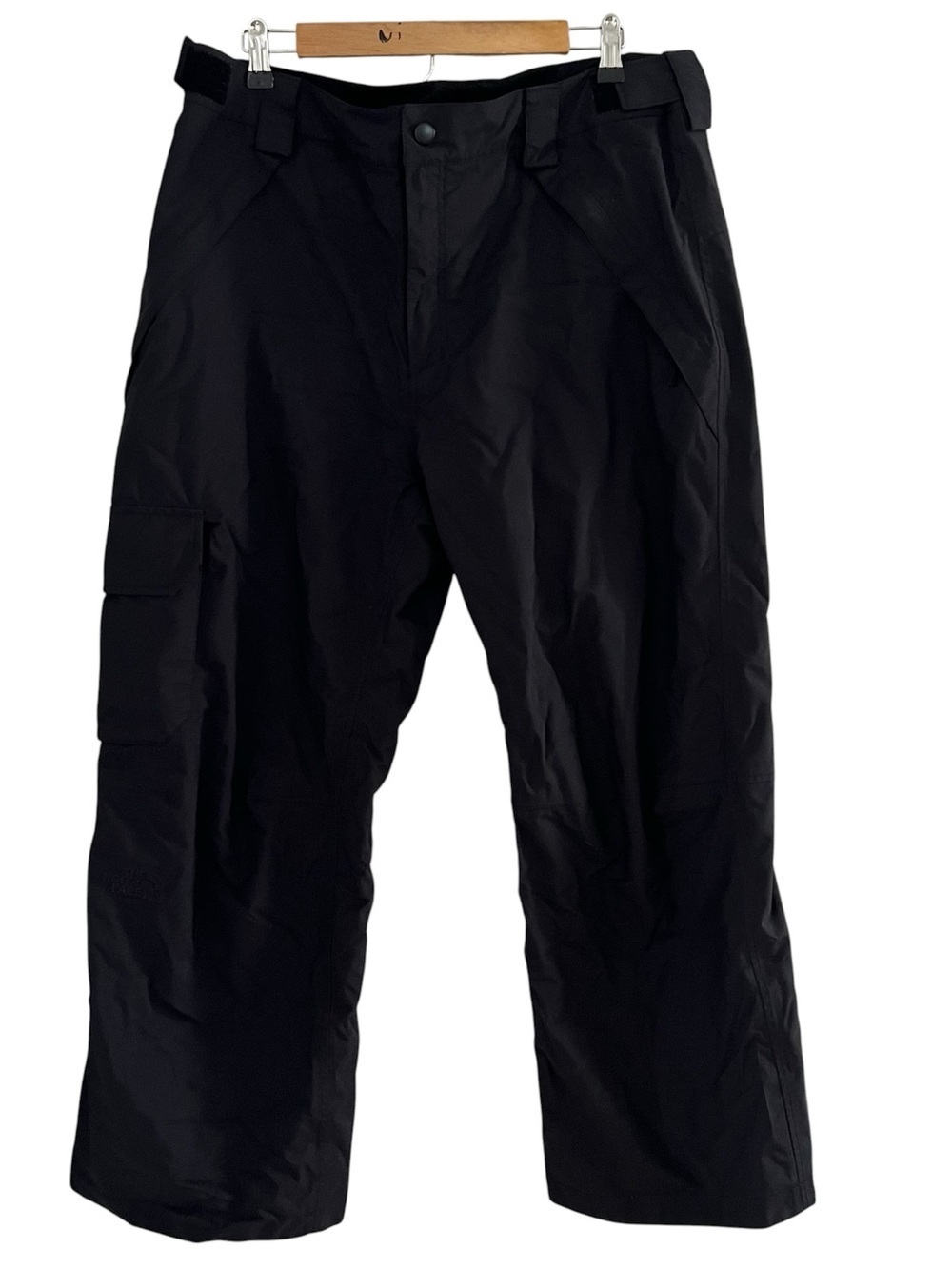 The North Face Men’s Sz L Black Cargo Pockets Waterproof Skiing Snow Pants